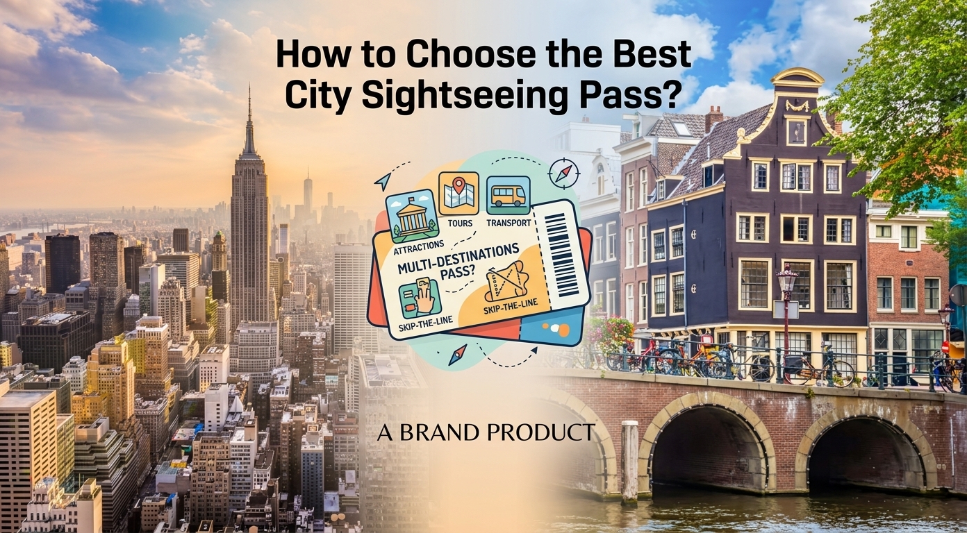 Go City sightseeing passes for exploring Rome attractions, Las Vegas experiences, and New York historical landmarks