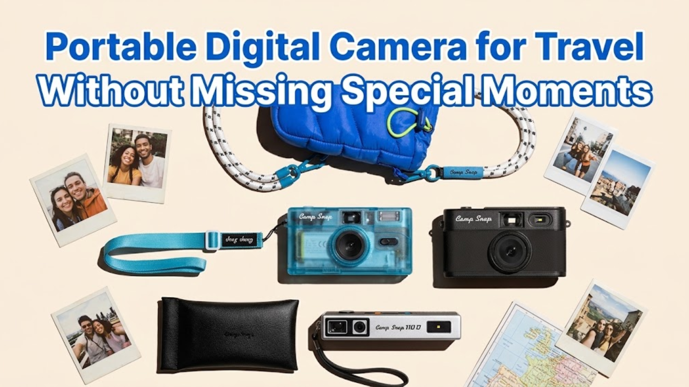 Portable Digital Camera for Travel by Camp Snap