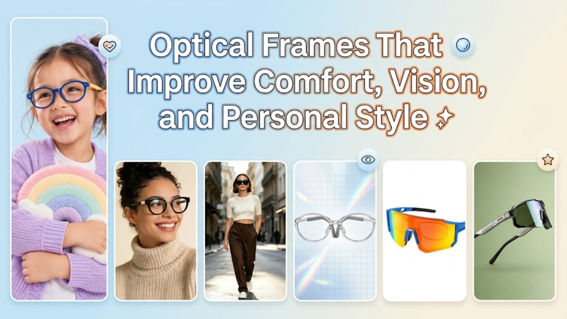 Optical Frames for Comfortable Vision, Perfect Fit, and Personal Style